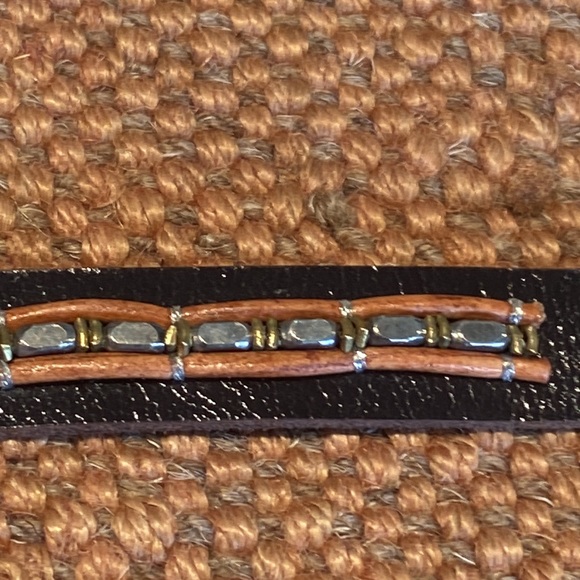 🎉 NEW‼️ SUNDANCE STERLING SILVER LEATHER BRACELET ‼️ - Picture 9 of 12